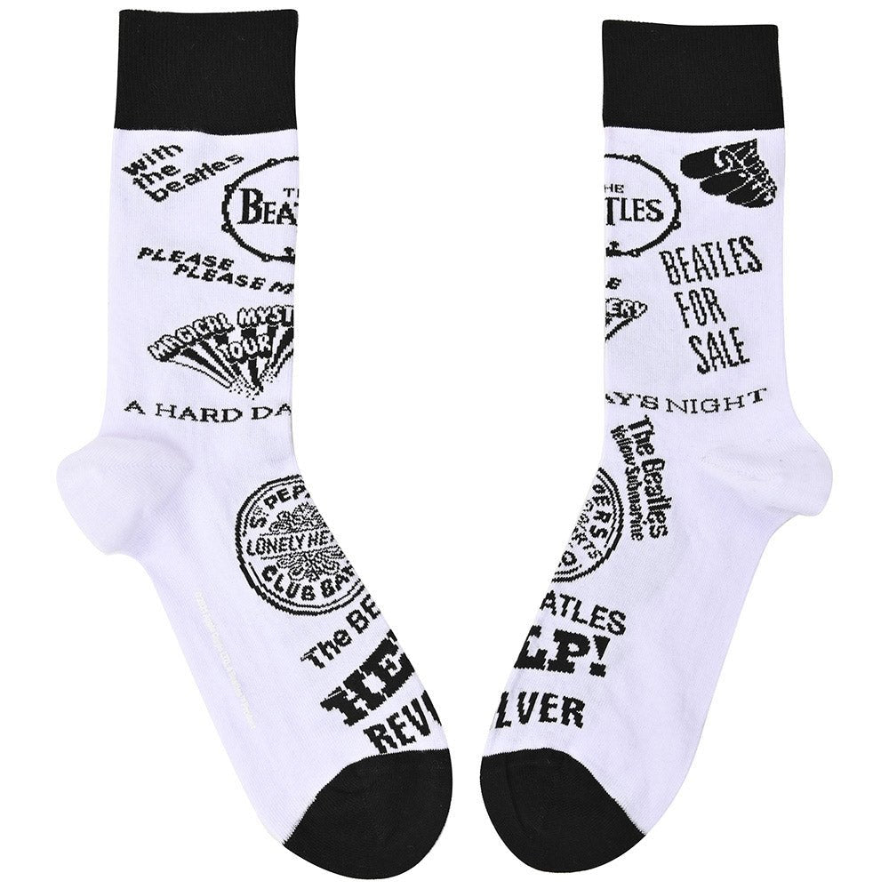 THE BEATLES ビートルズ (結成 65周年 ) - Albums Monochrome / ソックス / メンズ - PGS