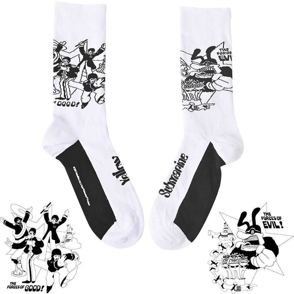 THE BEATLES ビートルズ (来日 60周年 ) - Good V Evil / ソックス / メンズ