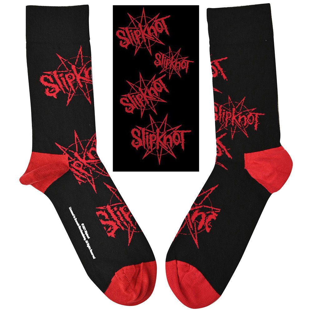SLIPKNOT スリップノット (結成 30周年 ) - Logo & Nonagram / ソックス / メンズ - PGS