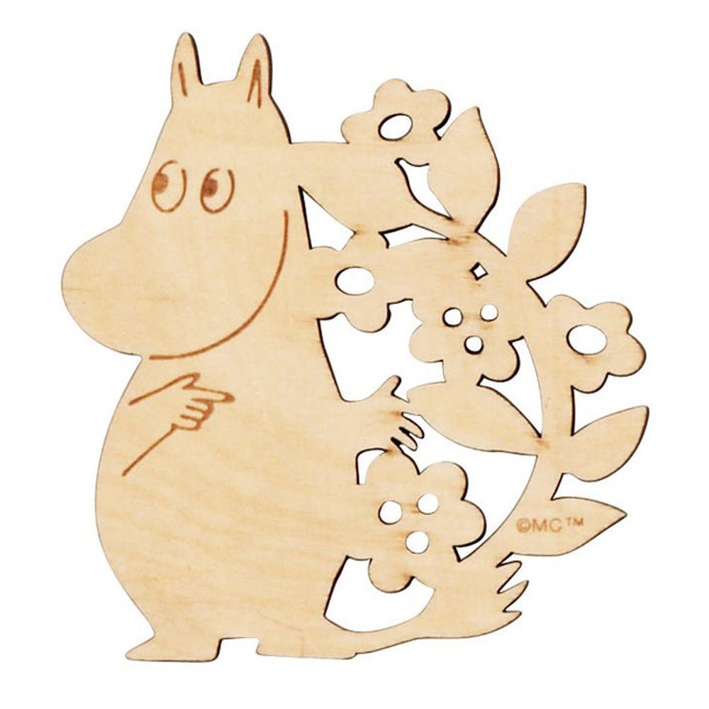 MOOMIN ムーミン (生誕 80周年 ) - 木製コースター付マグ / ムーミン / オレンジ / マグカップ - PGS
