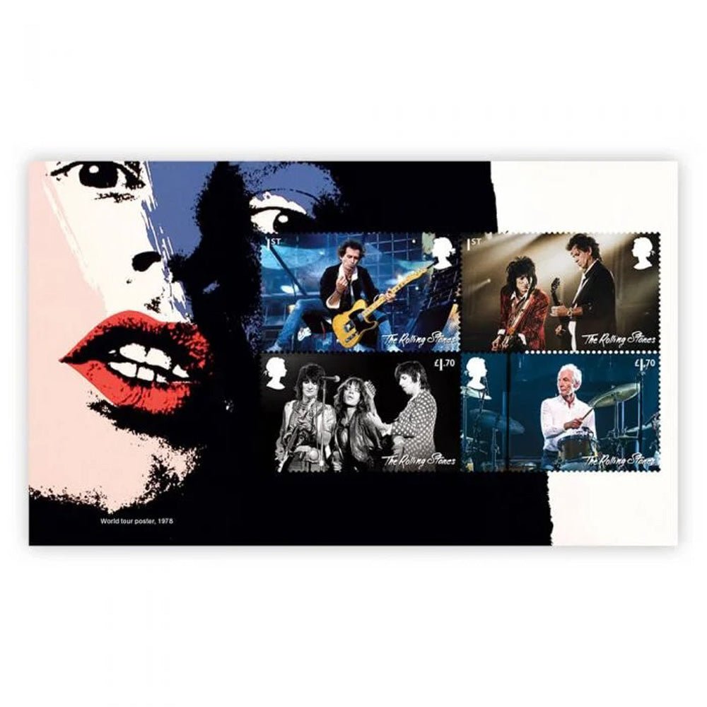 ROLLING STONES ローリングストーンズ (来日 35周年 記念 ) - Prestige Stamp Book / 世界限定5000個 / 貴重 / 切手・レター品 - PGS