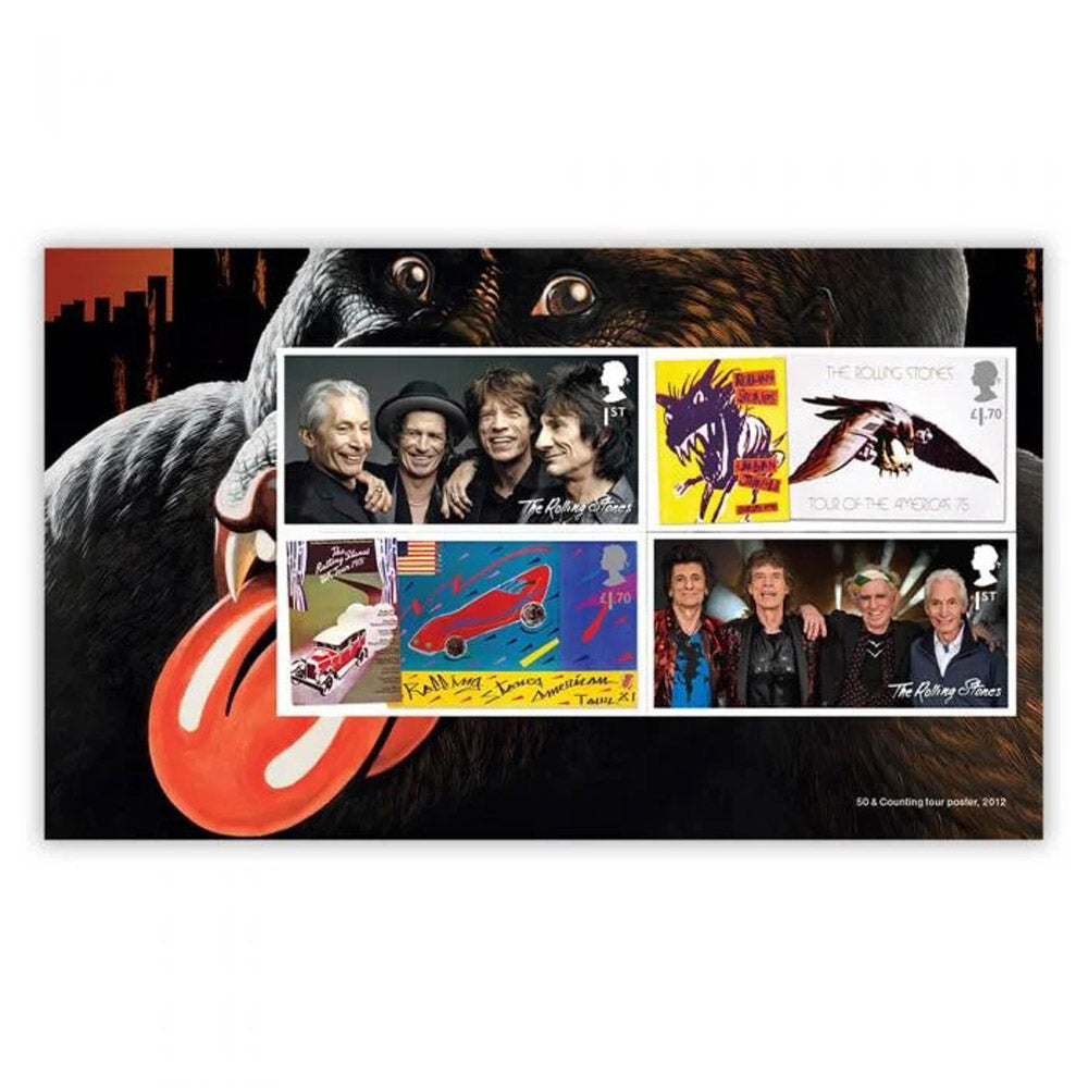 ROLLING STONES ローリングストーンズ (7月 新譜 記念 ) - Prestige Stamp Book / 貴重 / 切手・レター品