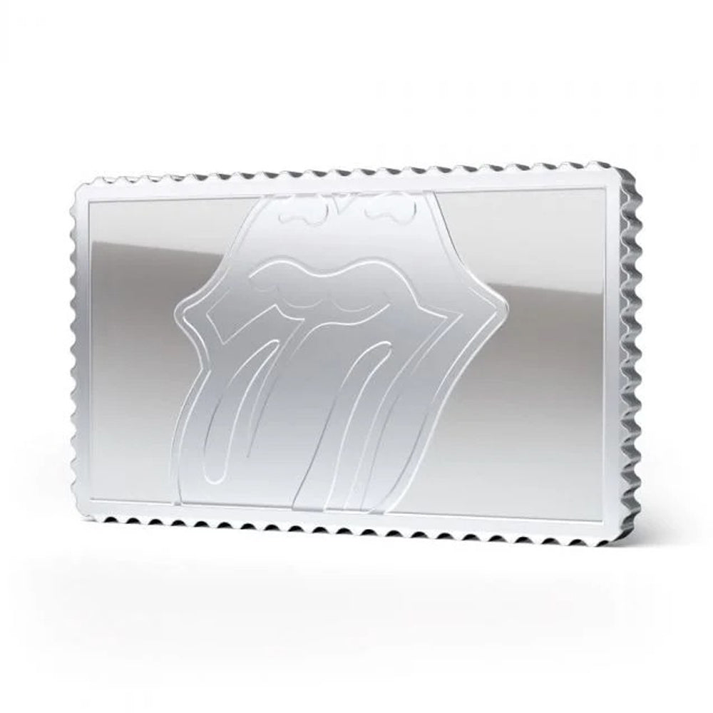 ROLLING STONES ローリングストーンズ (来日 35周年 記念 ) - Silver Stamp Ingot / 世界限定1962個 / 貴重 / 切手・レター品