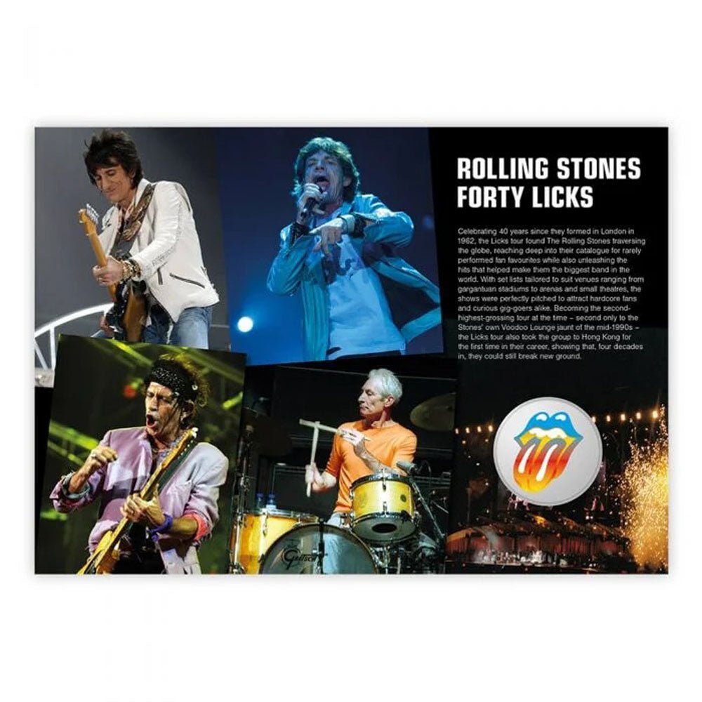 ROLLING STONES ローリングストーンズ (来日 35周年 記念 ) - Licks Tour Medal Cover / 世界限定10000個 / 貴重 / 切手・レター品 - PGS