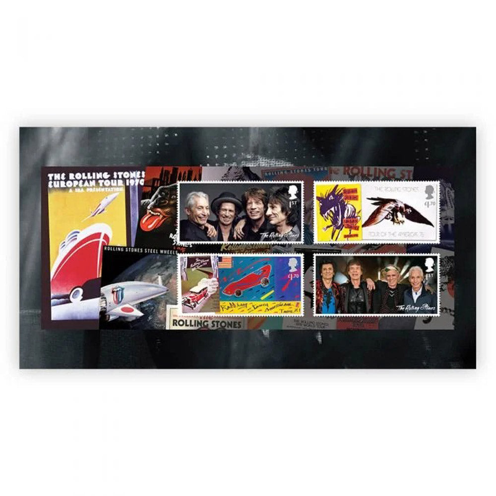 ROLLING STONES ローリングストーンズ (7月 新譜 記念 ) - Stamps Souvenir Folder / 貴重 / 切手・レター品