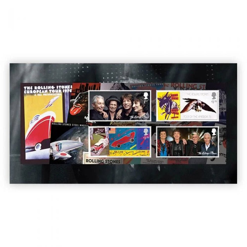 ROLLING STONES ローリングストーンズ (来日 35周年 記念 ) - Stamps Souvenir Folder / 貴重 / 切手・レター品 - PGS