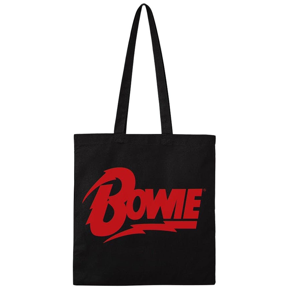 DAVID BOWIE デヴィッドボウイ - LOGO / プレミアムクオリティ / トートバッグ - PGS