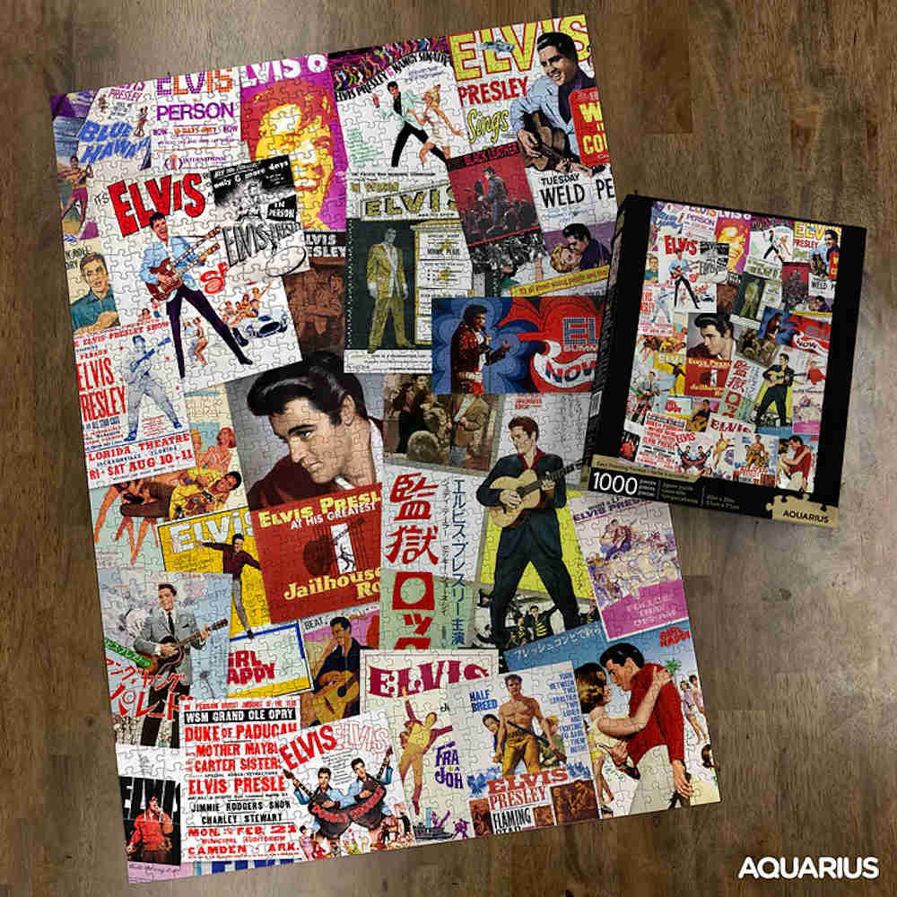 ELVIS PRESLEY エルヴィスプレスリー - Movie Poster Collage / 1000ピース / ジグソーパズル