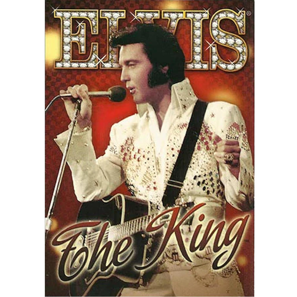 ELVIS PRESLEY - The King Red Background
