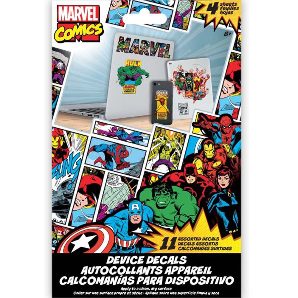 MARVEL COMICS マーベル・コミック - SUPER HEROES DEVICE DECALS / 11枚入り / スマホ・ステッカー - PGS