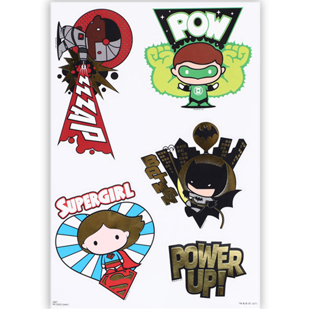 JUSTICE LEAGUE - CHIBI CHARACTERS DEVICE DECALS / 14 types / Smartphone stickers