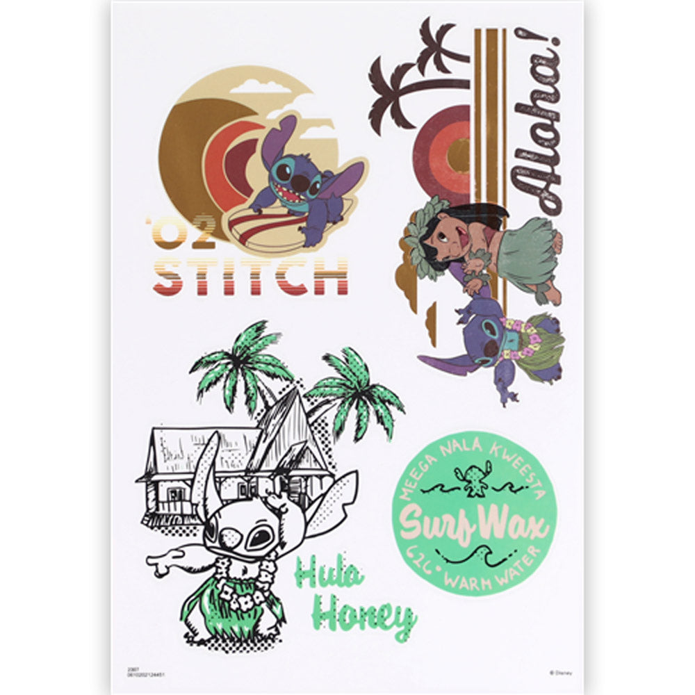 STITCH - LILO & STITCH DEVICE DECALS WITH FOIL / 10 Decals / Smartphone Stickers