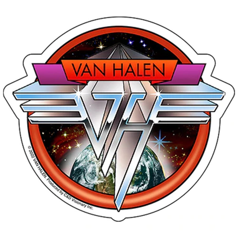 VAN HALEN ヴァンヘイレン (エドワード生誕 70周年 ) - Space Logo / ステッカー - PGS