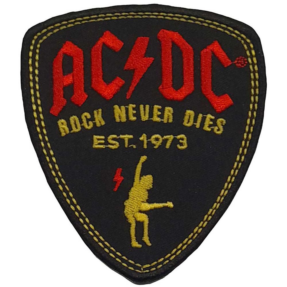 AC/DC エーシーディーシー (Back in Black 45周年 ) - Plectrum / ワッペン - PGS