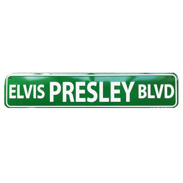 ELVIS PRESLEY エルヴィスプレスリー (生誕 90周年 ) - Street Sign Elvis Presley Blvd / インテリア置物 - PGS