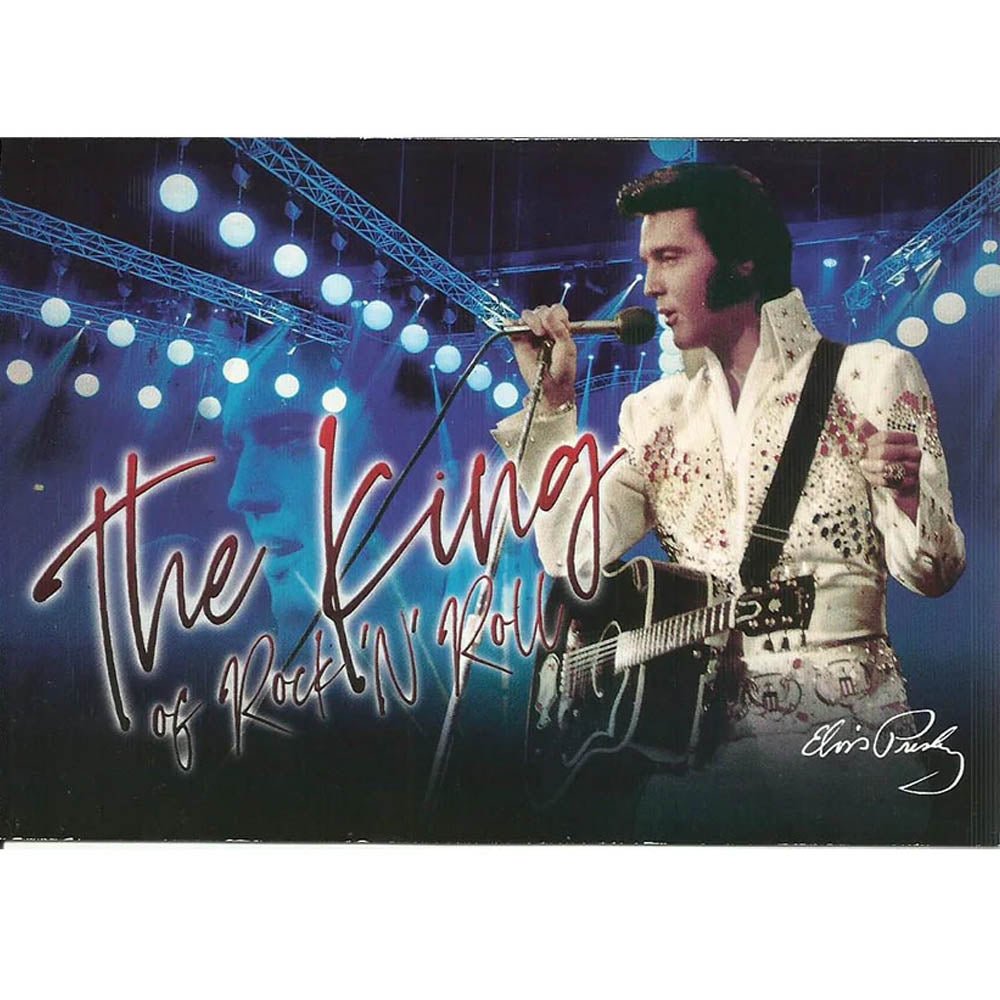 ELVIS PRESLEY エルヴィスプレスリー (生誕 90周年 ) - The King Blue / ポストカード・レター - PGS