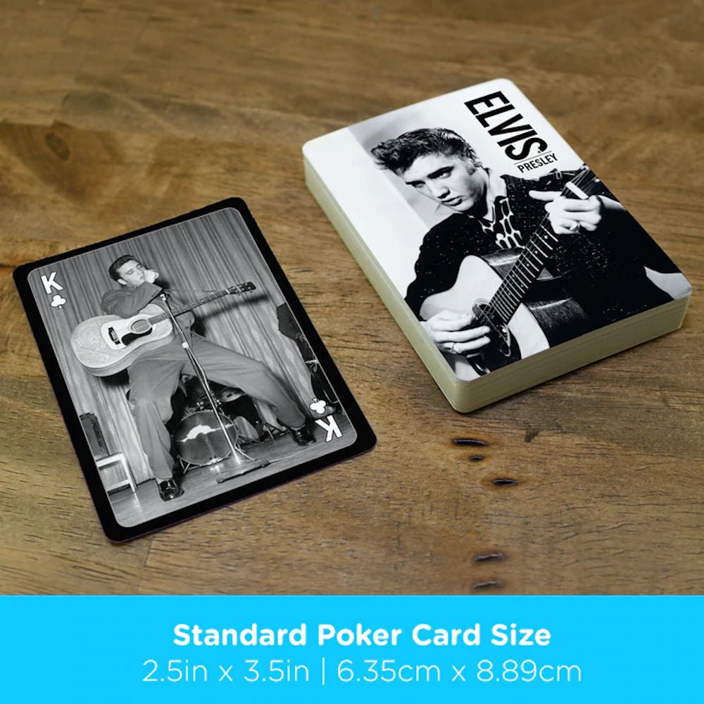ELVIS PRESLEY エルヴィスプレスリー (生誕 90周年 ) - BW PLAYING CARDS / トランプ - PGS