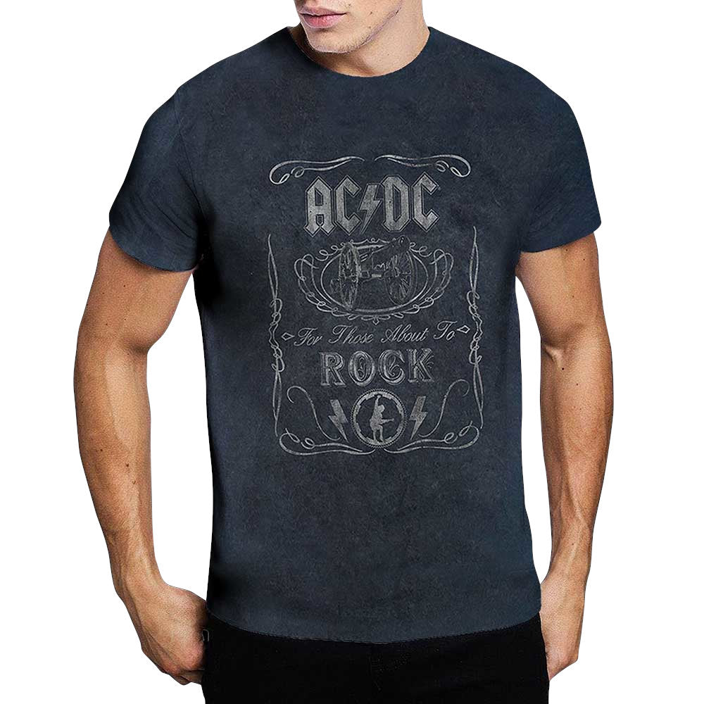 AC/DC エーシーディーシー (Back in Black 45周年 ) - Cannon Swig / タイダイ / Tシャツ / メンズ 【公式 / オフィシャル】