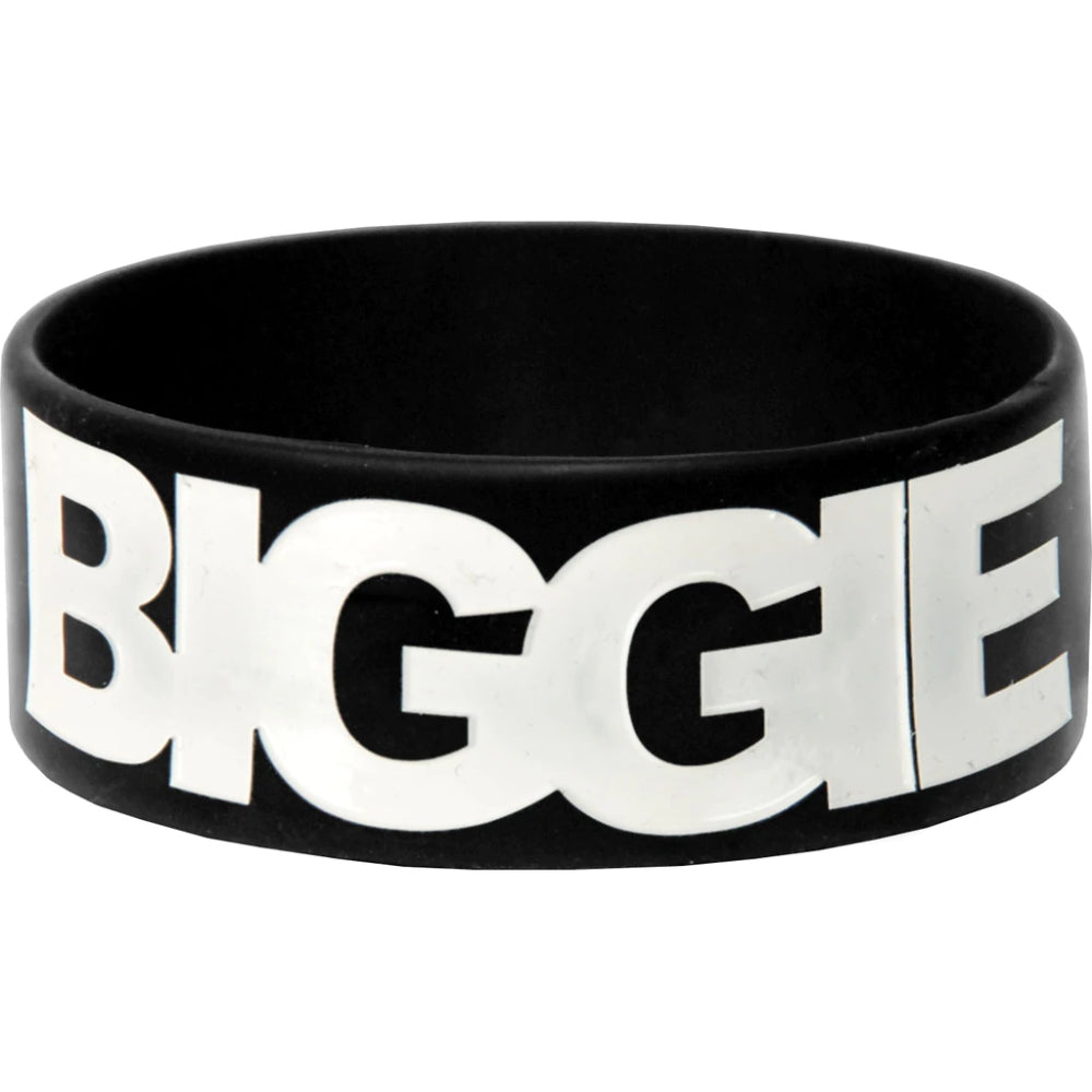 NOTORIOUS BIG ノートリアスBIG - WHITE LOGO SILICONE WRISTBAND / ラバーブレスレット 【限定品】 / リストバンド