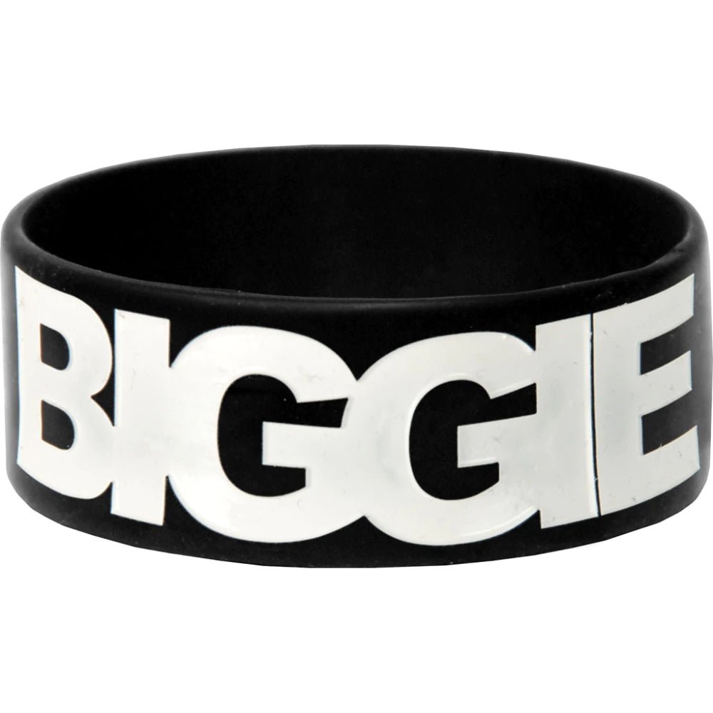 NOTORIOUS BIG ノートリアスBIG - WHITE LOGO SILICONE WRISTBAND / ラバーブレスレット 【限定品】 / リストバンド - PGS