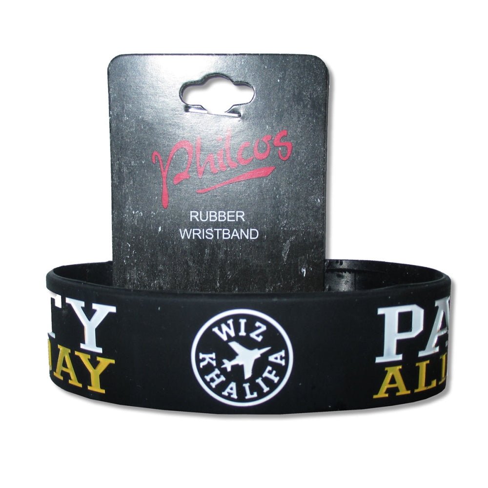 WIZ KHALIFA ウィズカリファ - PARTY SILICONE WRISTBAND / ラバーブレスレット 【限定品】 / ステッカー - PGS