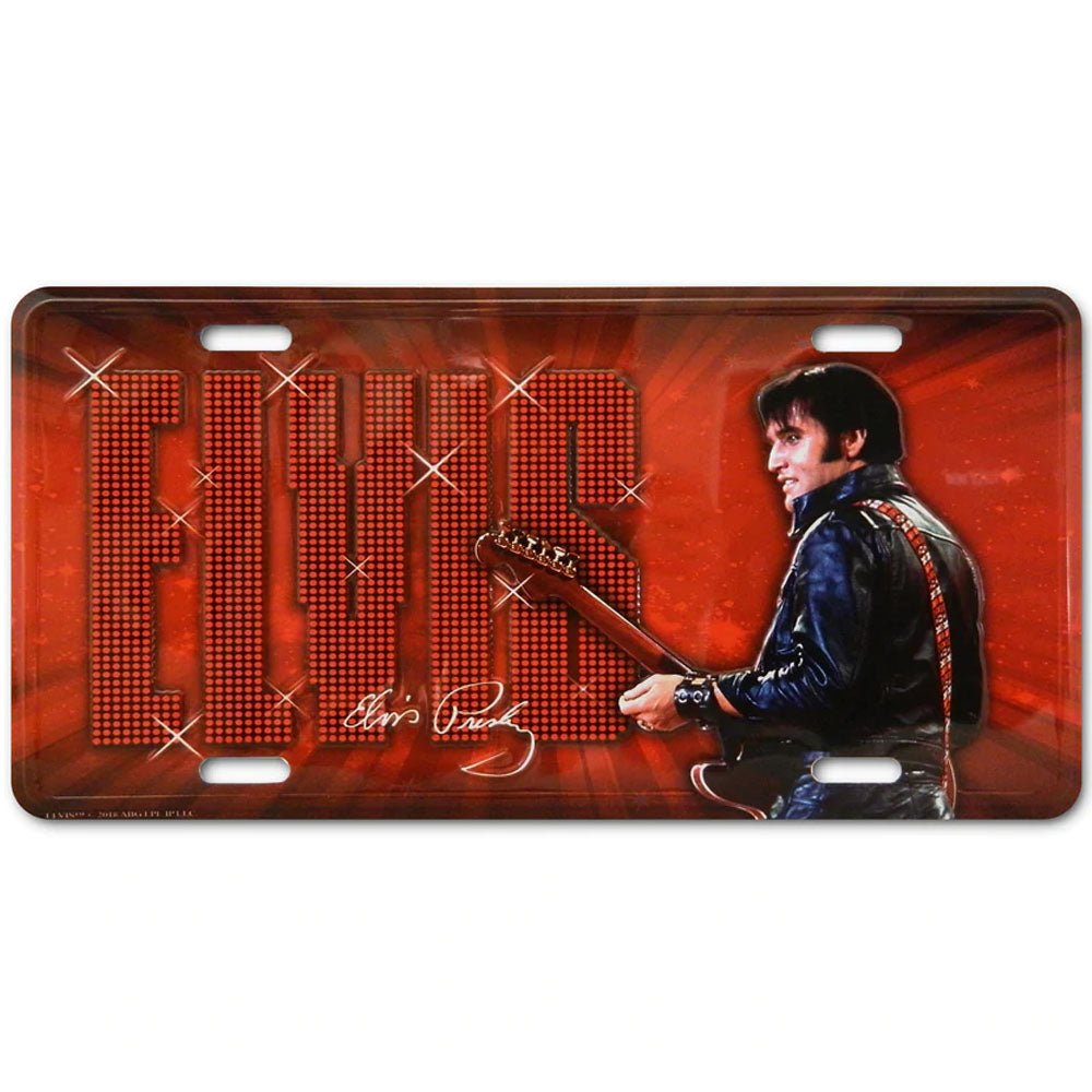 ELVIS PRESLEY エルヴィスプレスリー (生誕 90周年 ) - Elvis License Plate '68 / ライセンス・プレート / インテリア置物 - PGS