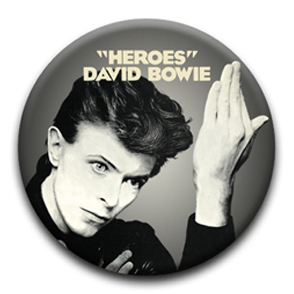 DAVID BOWIE デヴィッドボウイ - HEROES / バッジ - PGS