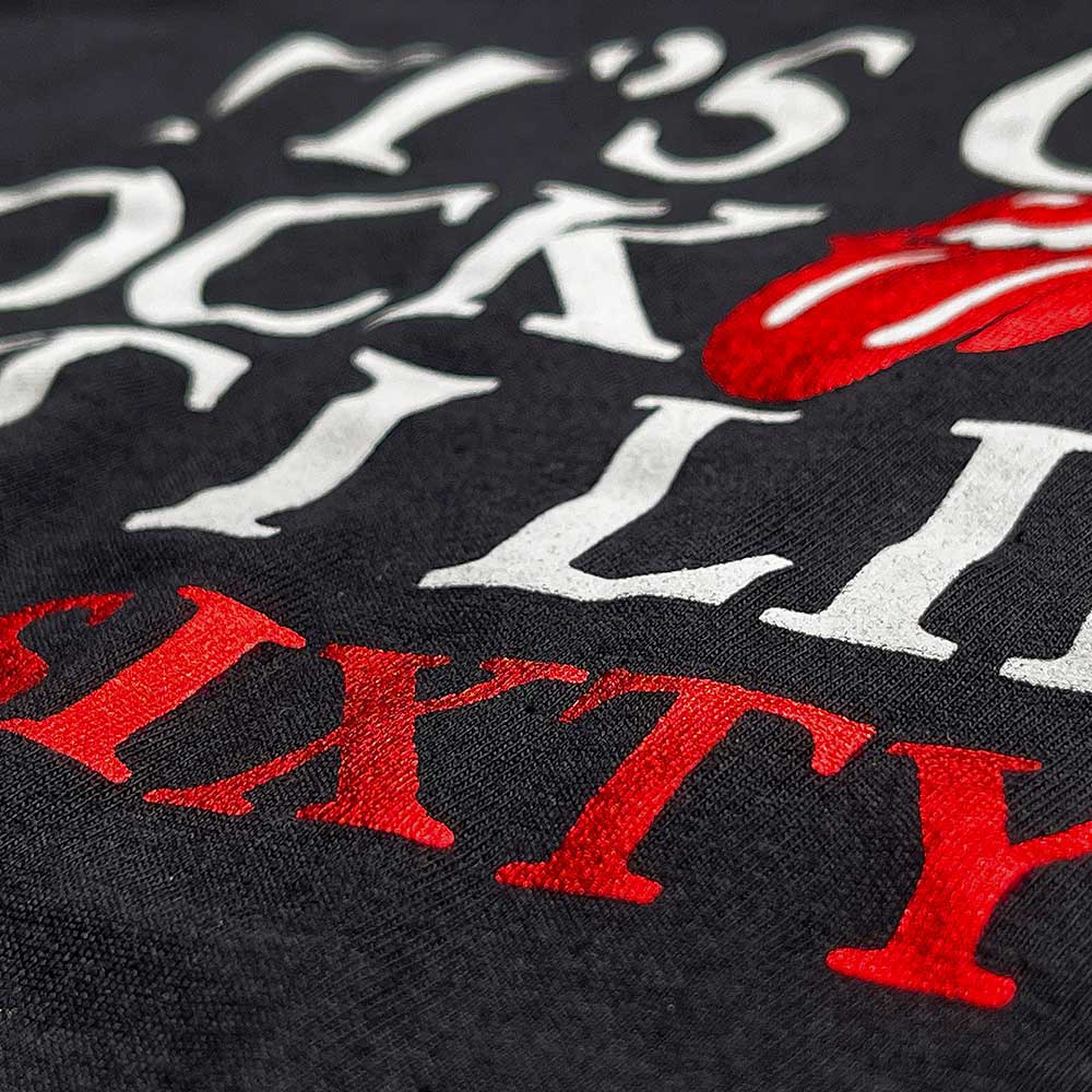 ROLLING STONES ローリングストーンズ (7月 新譜 記念 ) - Sixty It's only R&R but I like it / 箔プリント / Tシャツ / メンズ