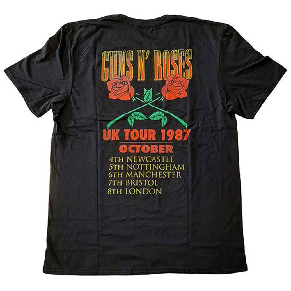 GUNS N ROSES ガンズアンドローゼズ (結成 40周年 ) - UK Tour '87 / バックプリントあり / Tシャツ / メンズ - PGS