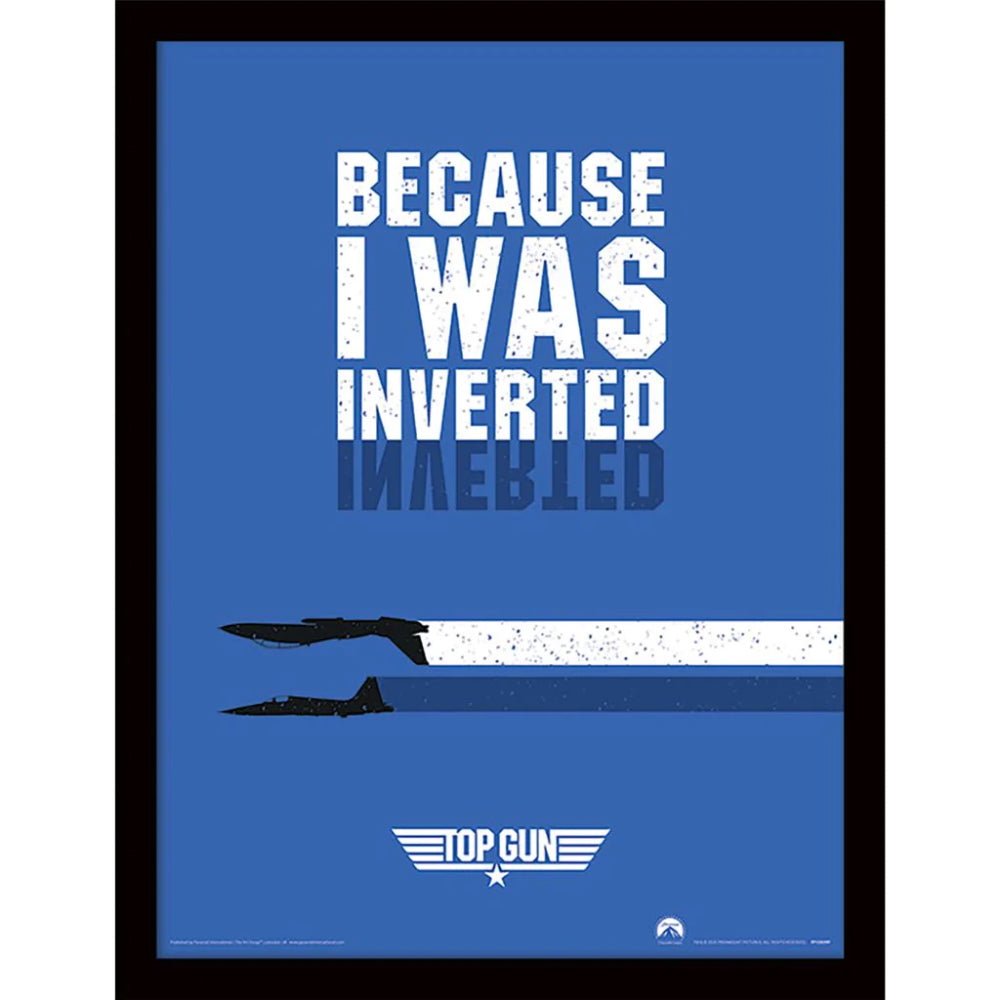TOP GUN トップガン (アイスマン追悼 ) - Inverted / インテリア額 - PGS
