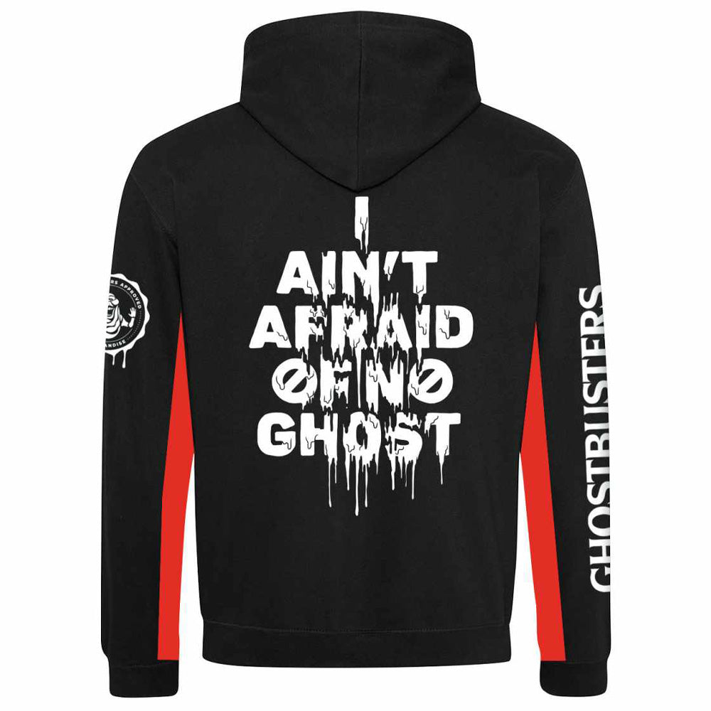 GHOSTBUSTERS - Logo Stripes Varsity Contrast / Back Print / Arm Print / Hoodie / Men's