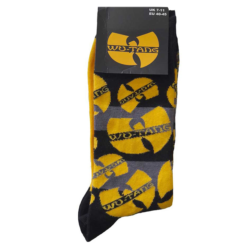 WU-TANG CLAN ウータンクラン - Logos Yellow / ソックス / メンズ
