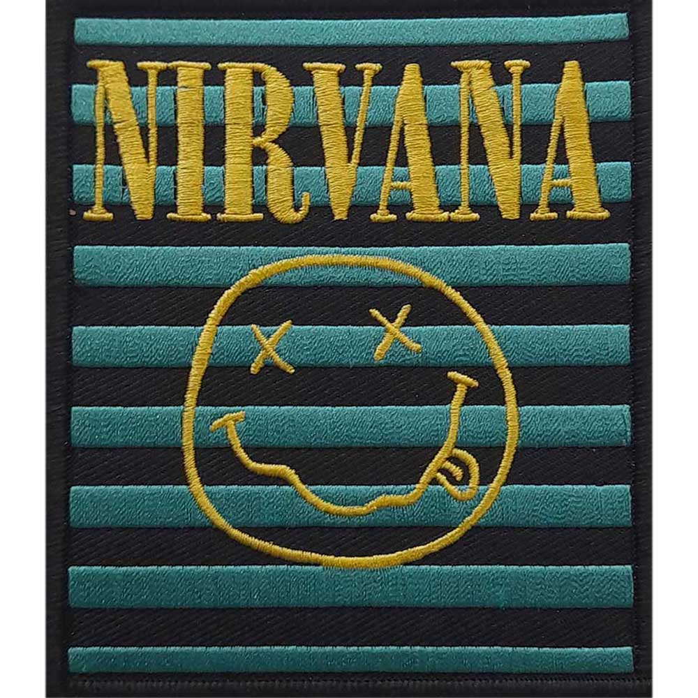 NIRVANA ニルヴァーナ - Logo & Happy Face Stripes / ワッペン - PGS