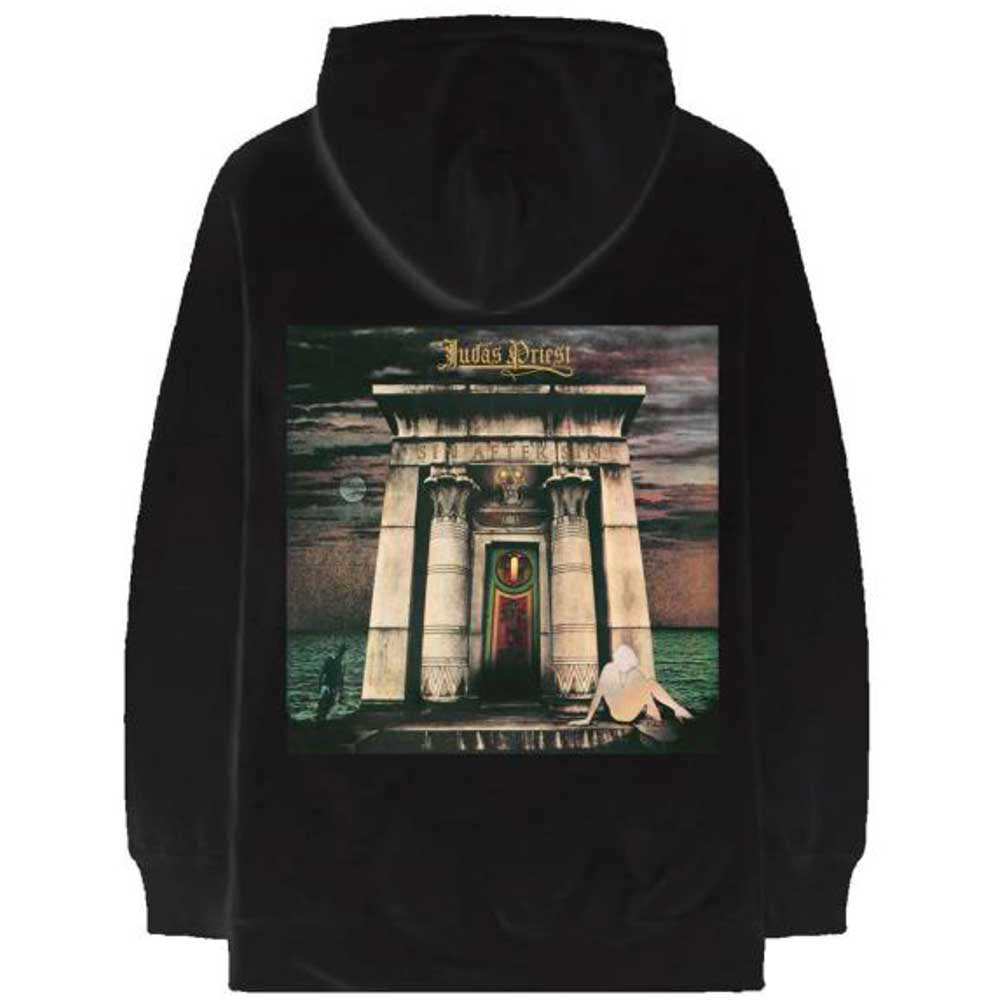 JUDAS PRIEST - Sin After Sin Logo & Album Cover / Back Print / Hoodie / Sweatshirt / Men's