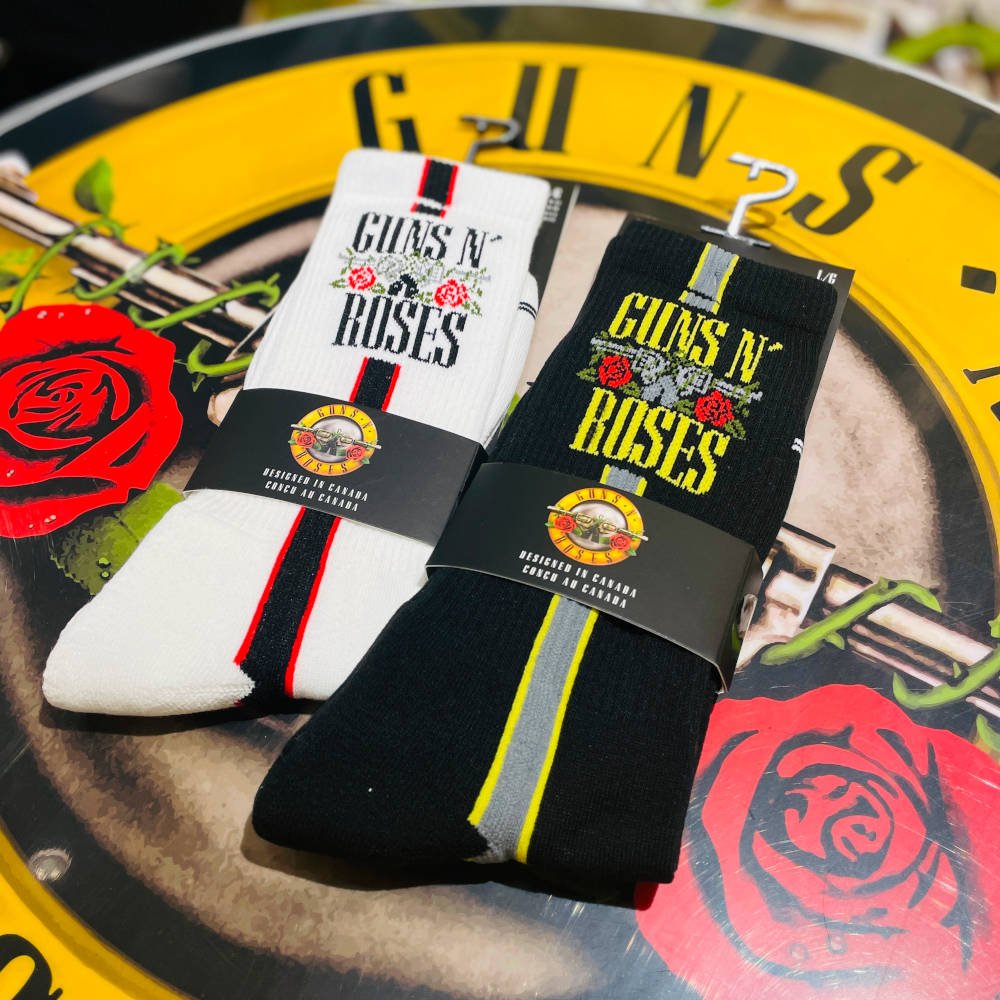 GUNS N ROSES ガンズアンドローゼズ (結成 40周年 ) - SIDE STRIPE / ソックス / メンズ - PGS