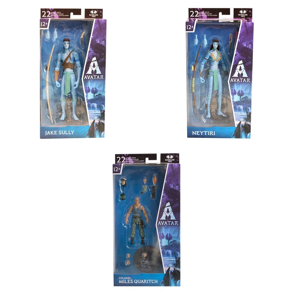 AVATAR アバター (12月 新作映画公開 ) - 1 Movie Wave 1 7 - Inch Scale Action Figure Case 3セット / フィギュア・人形 - PGS