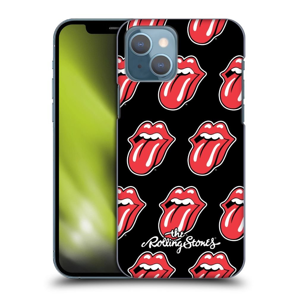 ROLLING STONES ローリングストーンズ (来日 35周年 記念 ) - Tongue Classic Patterne ハード case / Apple iPhoneケース - PGS