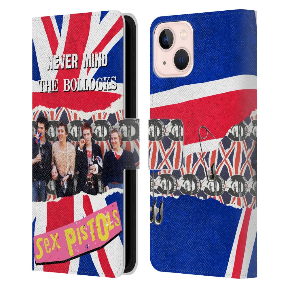 SEX PISTOLS セックスピストルズ - Group Photo レザー手帳型 / Apple iPhoneケース - PGS
