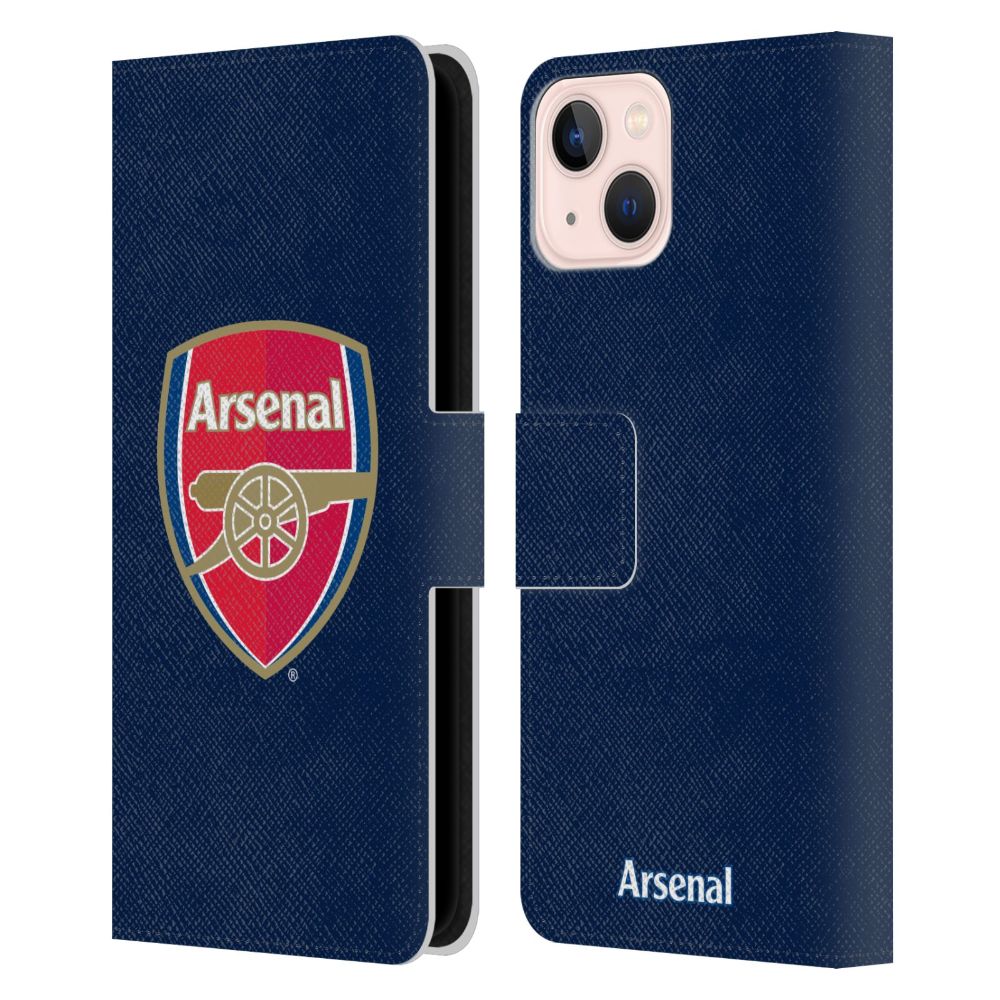 ARSENAL FC アーセナルFC - Full Colour Blue レザー手帳型 / Apple iPhoneケース - PGS