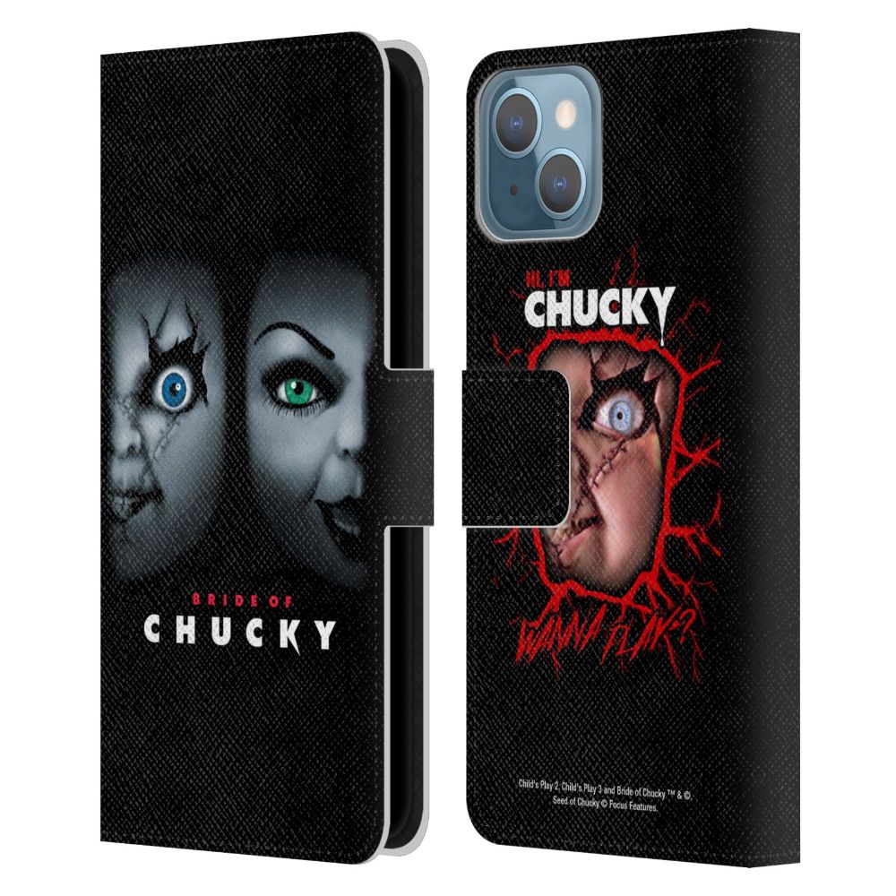 CHILD'S PLAY チャイルドプレイ - Bride of Chucky / Key Art / Poster レザー手帳型 / Apple iPhoneケース - PGS