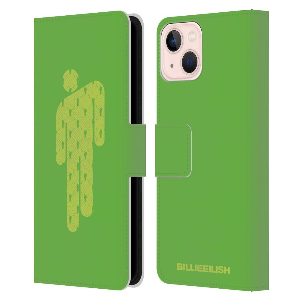 BILLIE EILISH ビリーアイリッシュ - Blohsh Green レザー手帳型 / Apple iPhoneケース - PGS