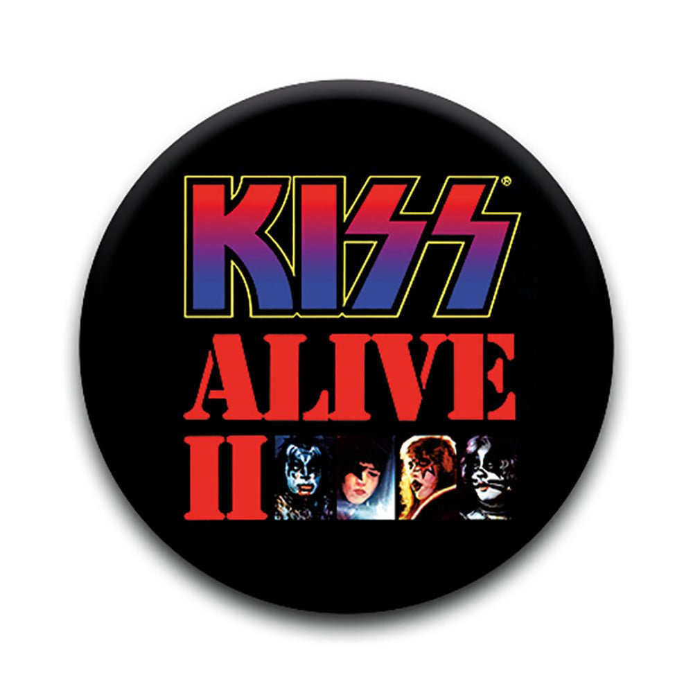 KISS キッス (エース・フレーリー 追悼 ) - ALIVE II / バッジ - PGS