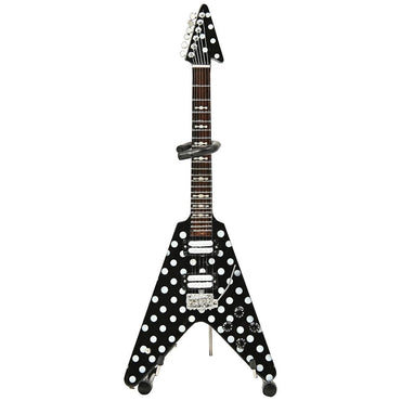 【予約商品】 OZZY OSBOURNE オジーオズボーン (追悼 ) - Randy's Harpoon Polka Dot Signature Miniature Guitar Replica Collectible / ミニチュア楽器 - PGS