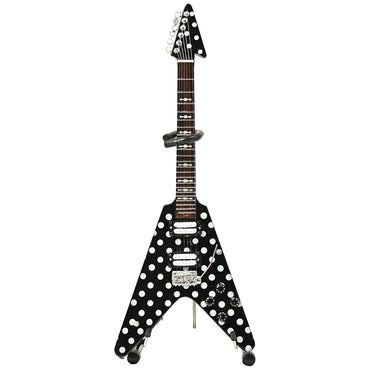 【予約商品】 OZZY OSBOURNE オジーオズボーン (追悼 ) - Randy's Harpoon Polka Dot Signature Miniature Guitar Replica Collectible / ミニチュア楽器