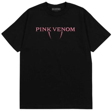 BLACKPINK ブラックピンク (2026年 1月 来日 ) - Pink Venom Logo / バックプリントあり / Tシャツ / メンズ - PGS