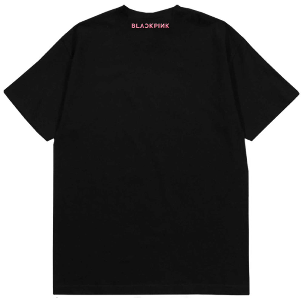 BLACKPINK ブラックピンク (2026年 1月 来日 ) - Pink Venom Logo / バックプリントあり / Tシャツ / メンズ - PGS