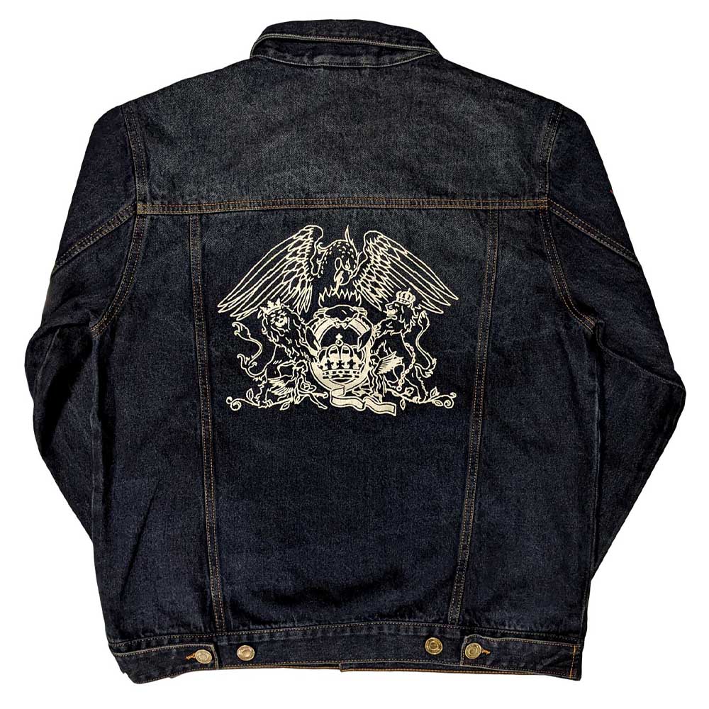 QUEEN (50th Anniversary of First Visit to Japan) - White Crest / Back Print / Arm Print / Outerwear / Men's