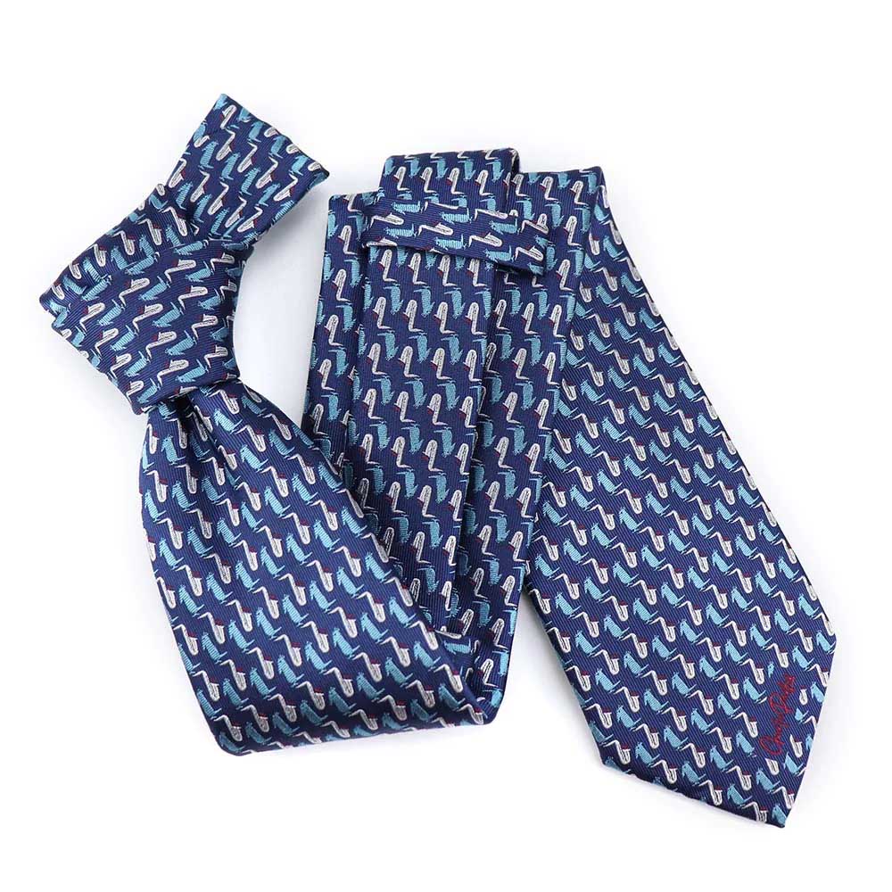CHARLIE PARKER - Blue Charlie Parker Bird Tie / Necktie / Men's