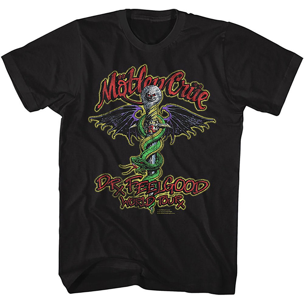 MOTLEY CRUE モトリークルー (来日 40周年 ) - DR FEELGOOD TOUR / Tシャツ / メンズ - PGS