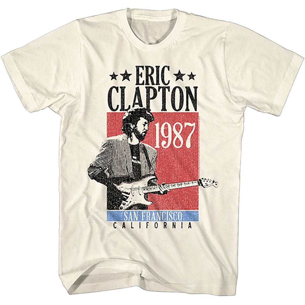 ERIC CLAPTON エリッククラプトン - SAN FRANCISCO 1987 / Tシャツ / メンズ - PGS